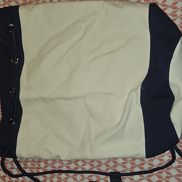 Canvas Drawstring Backpack - Picture 2 of 4